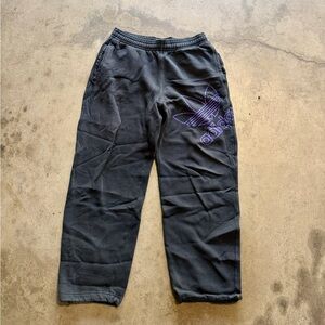 Adidas Black Sweatpants with Blue Tag